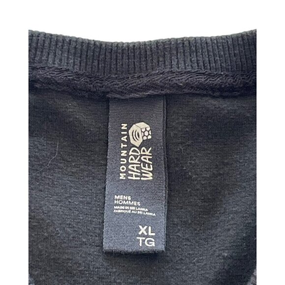 Mountain Hardwear Men's Sz XL Gray Crew Neck Fleece-Lined Sweatshirt Zip Pocket - Picture 4 of 7